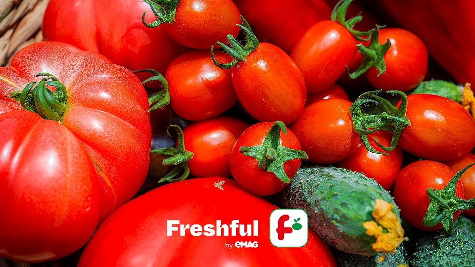 Freshful by EMAG: Sute de tone de fructe și legume vândute anul acesta. Zadurella, soiul de roșii cel mai popular în rândul clienților