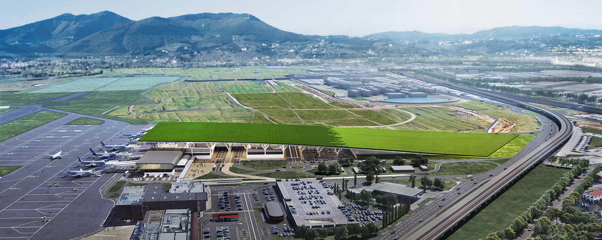 Italienii vor să construiască un aeroport cu o podgorie de 7,7 hectare pe acoperiș
