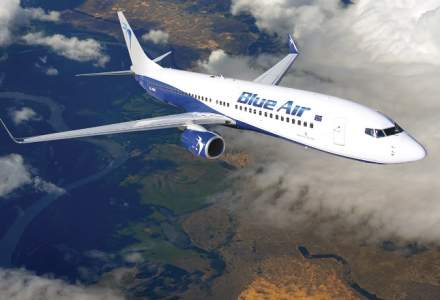 Blue Air a inregistrat un numar de pasageri in crestere cu 82% in S1