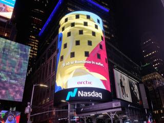 România a ajuns în New York: Tricolorul a fost proiectat pe Times Square