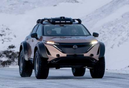 Un Nissan electric a devenit primul vehicul din istorie care a călătorit de la Polul Nord la Polul Sud