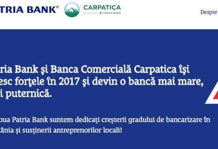 Fuziunea Bancii Carpatica cu Patria Bank, amanata a doua oara, dar pentru o scurta durata