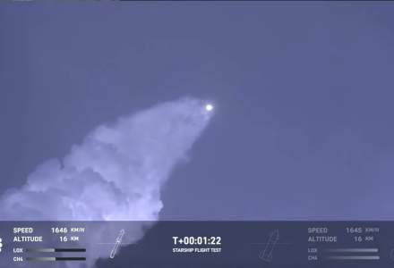 VIDEO: SpaceX a lansat din nou uriașa rachetă Starship. Eșec la încercarea de revenire în atmosferă