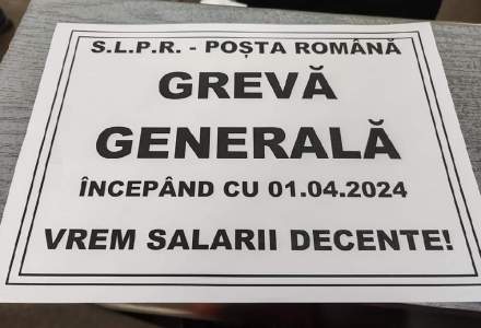 Angajații Poștei Române „luptă” cu obiectul muncii: trimit mii de scrisori către Guvern în are semnalează problema salariilor