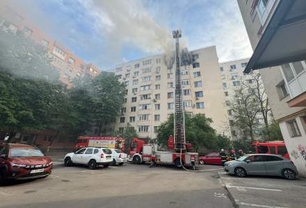 Incendiu violent în București: două persoane au decedat