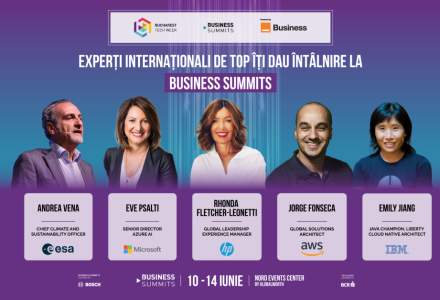 Bucharest Tech Week aduce în prim plan speakeri mondiali de elită la cele cinci summituri de business