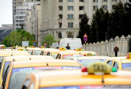 UPDATE: Protest in fata Guvernului. Taximetristii au protestat impotriva Uber