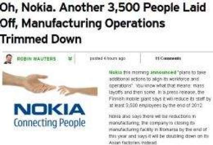 Efectele inchiderii fabricii Nokia, pe Web: Oh, Nokia, ce epava! #FreeJucu!