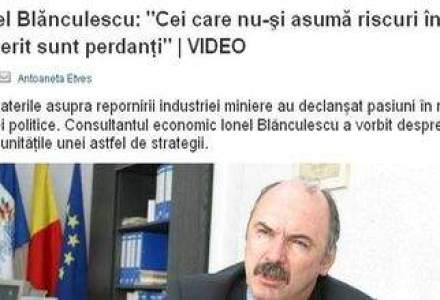 Ionel Blanculescu: "Cei care nu-si asuma riscuri in minerit sunt perdanti"