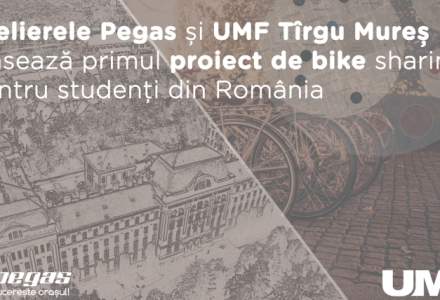 Biciclete gratis pentru studenti: Pegas si UMF Tirgu Mures, proiect de bike sharing
