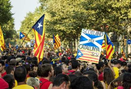 Manifestatii in Barcelona: aproape 1 milion de oameni, in strada pentru unitatea Spaniei