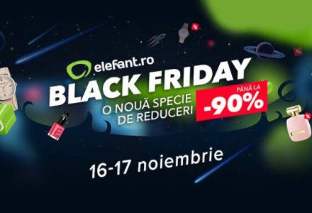 Black Friday la Elefant.ro: 5 ceasuri reduse cu pana la 90%