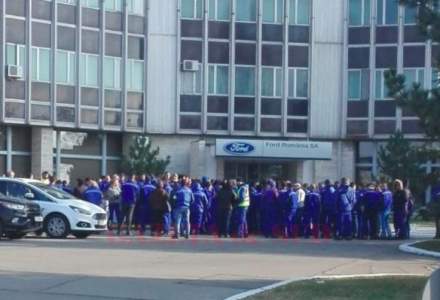 Protest spontan la Ford Craiova