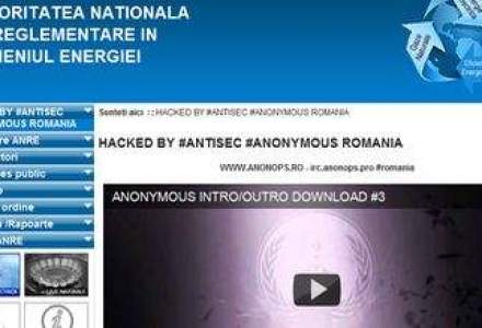 Anonymous face victime in Romania: Site-ul ANRE a fost spart!