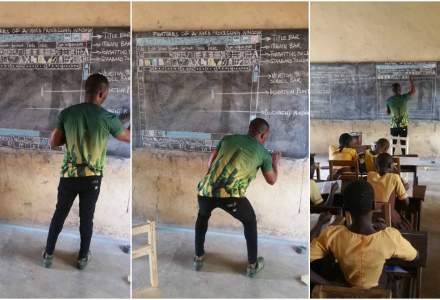 Un profesor din Ghana isi invata studentii informatica fara a avea un calculator