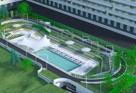 Genesis Property investeste 1,5 mil. euro intr-o piscina exterioara inconjurata de o pista de alergare si roller blading in parcul de afaceri West Gate