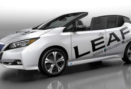 Nissan ne lasa cu gura cascata! Cum arata o versiune decapotabila a modelului Leaf?