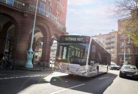 Mercedes-Benz a testat Citaro NGT, autobuz propulsat cu motor pe gaz natural comprimat, pe rutele de transport in comun din Bucuresti