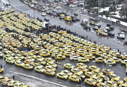 UPDATE Peste 1.600 de taximetristi protesteaza fata de "ilegalitatile" practicate de platformele de tip Uber