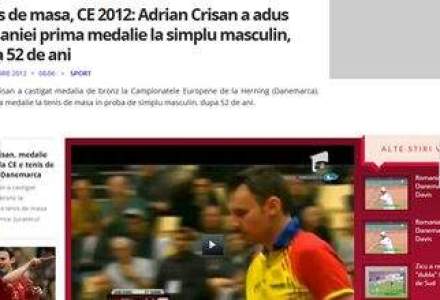 Adrian Crisan a adus Romaniei prima medalie la tenis de masa dupa 52 de ani