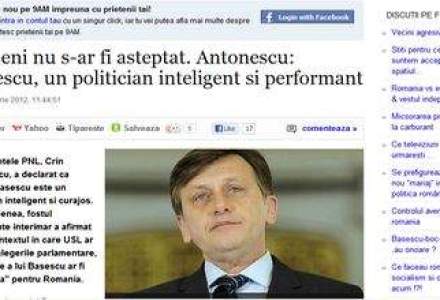 O declaratie la care nimeni nu s-ar fi asteptat! Antonescu: Basescu, un politician inteligent si curajos