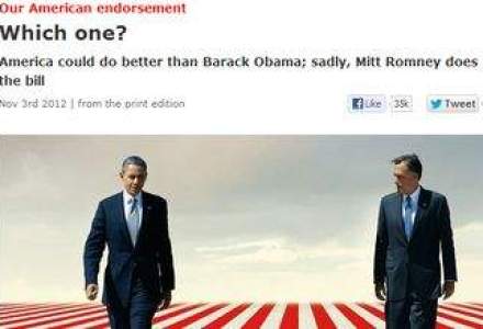 The Economist il sustine in alegeri pe Obama: Romney "nu merita investitia"