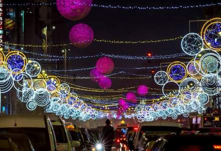 Iluminatul festiv de Craciun: Primaria Municipiului Bucuresti, fruntasa la cheltuielile pentru luminite