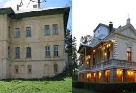 Paradoxurile patrimoniului romanesc! Doua conace: unul hotel de lux, altul spital in paragina