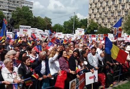 VIDEO Incidente la mitingul PSD de la Galati: manifestantii anti-PSD au protestat