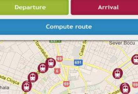 Aplicatia Transport Urban include si traseele transportului public din Cluj-Napoca si Timisoara