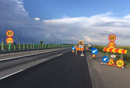 Trafic restrictionat pe autostrada A2, pe sensul Bucuresti-Constanta, ca urmare a lucrarilor de asfaltare