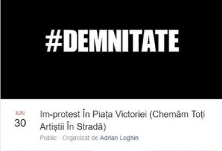 Un protest al actorilor este anuntat duminica, de la ora 18.00, in Piata Victoriei
