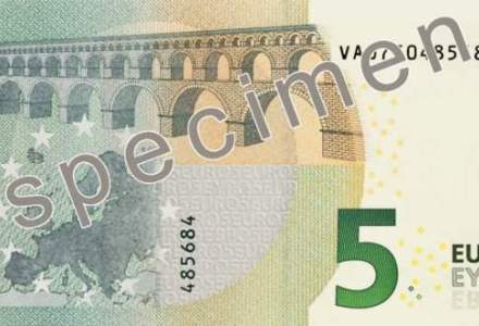 BCE schimba banii! Cum arata noua bancnota de 5 euro