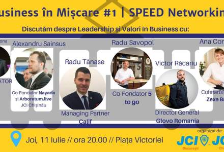 (P) Te asteptam in tramvaiul de Business in Miscare - Joi, pe 11 Iulie! Business in Miscare - editia 1 - eveniment de Speed Networking, organizat de JCI Bucuresti , in parteneriat cu JCI Chisinau