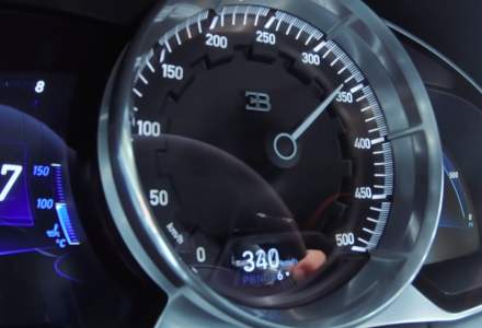 Un Bugatti Chiron Sport atinge viteza maxima de 420 km/h