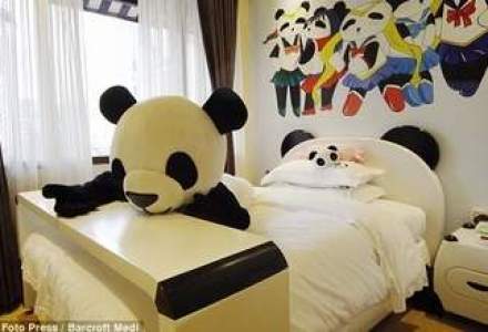 Primul hotel din lume care are ca tematica ursul panda a fost inaugurat in China