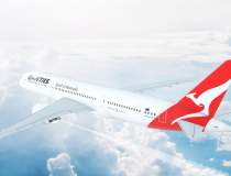 Un avion al companiei Qantas...