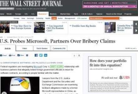 Parteneri ai Microsoft ar fi mituit oficiali al MCSI in 2008-2009. MSI: Nu validam informatiile din WSJ
