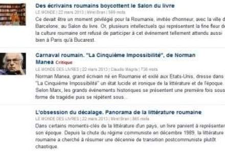 Le Monde a dedicat un amplu dosar prezentei Romaniei la Salonul de Carte de la Paris