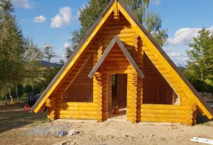 (P) Casele din busteni rotunzi cu lemn de pin finlandez din ce in ce mai populare