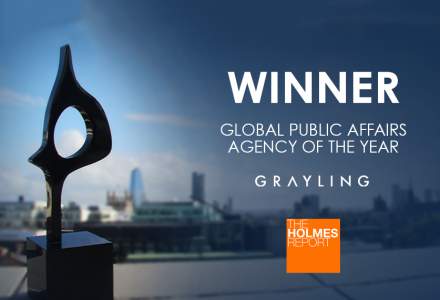 (P) Grayling desemnata "Cea mai buna agentie de Public Affairs a anului" la Global SABRE Awards 2019