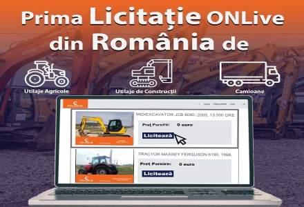 (P) Cum puteti alege pretul pe care sunteti dispus sa il platiti pentru un utilaj? Cum puteti achizitiona cu ajutorul primei Licitatii de Utilaje OnLive din Romania?