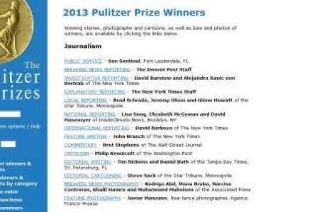Castigatorii premiilor Pulitzer, cele mai importante premii in jurnalism