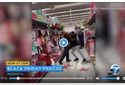 Nu e doar la noi: Doi soldati americani se bat de Black Friday intr-un Walmart