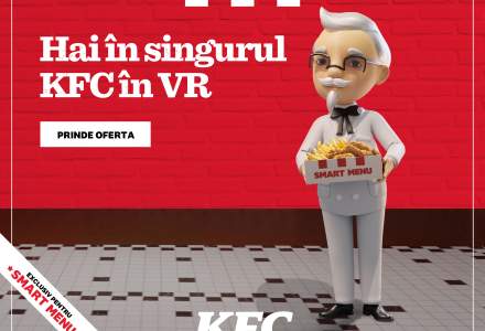 KFC a deschis primul restaurant in VR, Smarket, exclusiv pentru Smart Menu