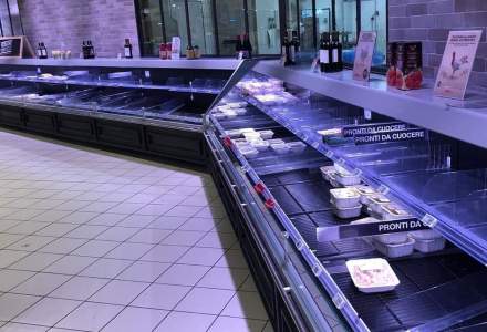 CORONAVIRUS| Cum arată un magazin din Italia dintr-o zonă de la sute de kilometri distanță de focar