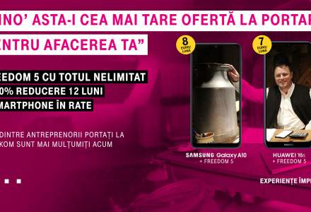 (P) Telekom Romania a lansat o ofertă imbatabilă pentru antreprenori