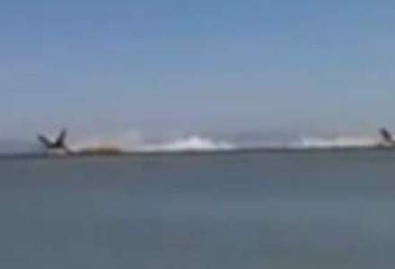 Video: Un martor a filmat prabusirea aeronavei Boeing 777, pe aeroportul din San Francisco