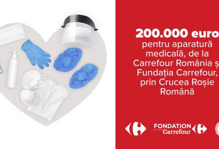 Carrefour România donează 200.000 de euro către Crucea Roșie Română, pentru dotarea cu echipamente medicale a spitalelor din țară