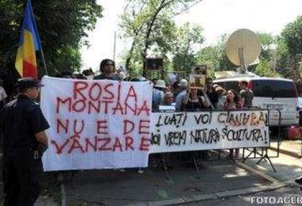 Protest la Universitate fata de proiectul de la Rosia Montana